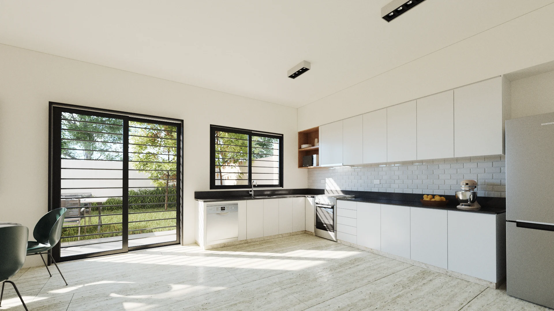 Condarco 5065 — kitchen, 3D visualization