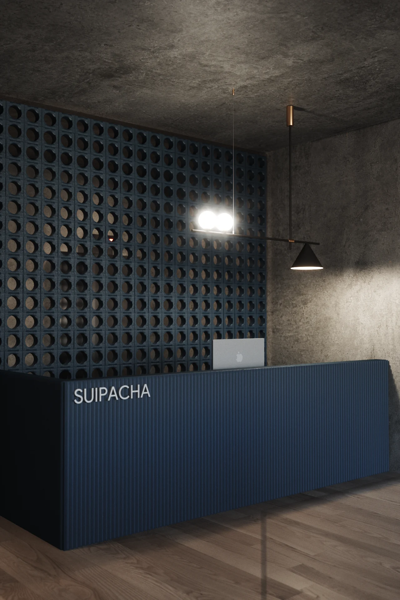 Paraguay 901 — lobby, 3D visualization