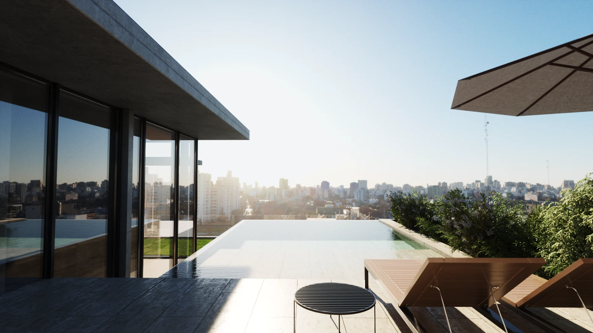 Paraguay 901 — pool, 3D visualization