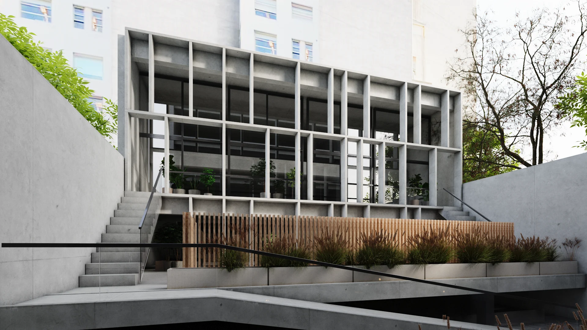 Maipu 232 — façade, 3D visualization