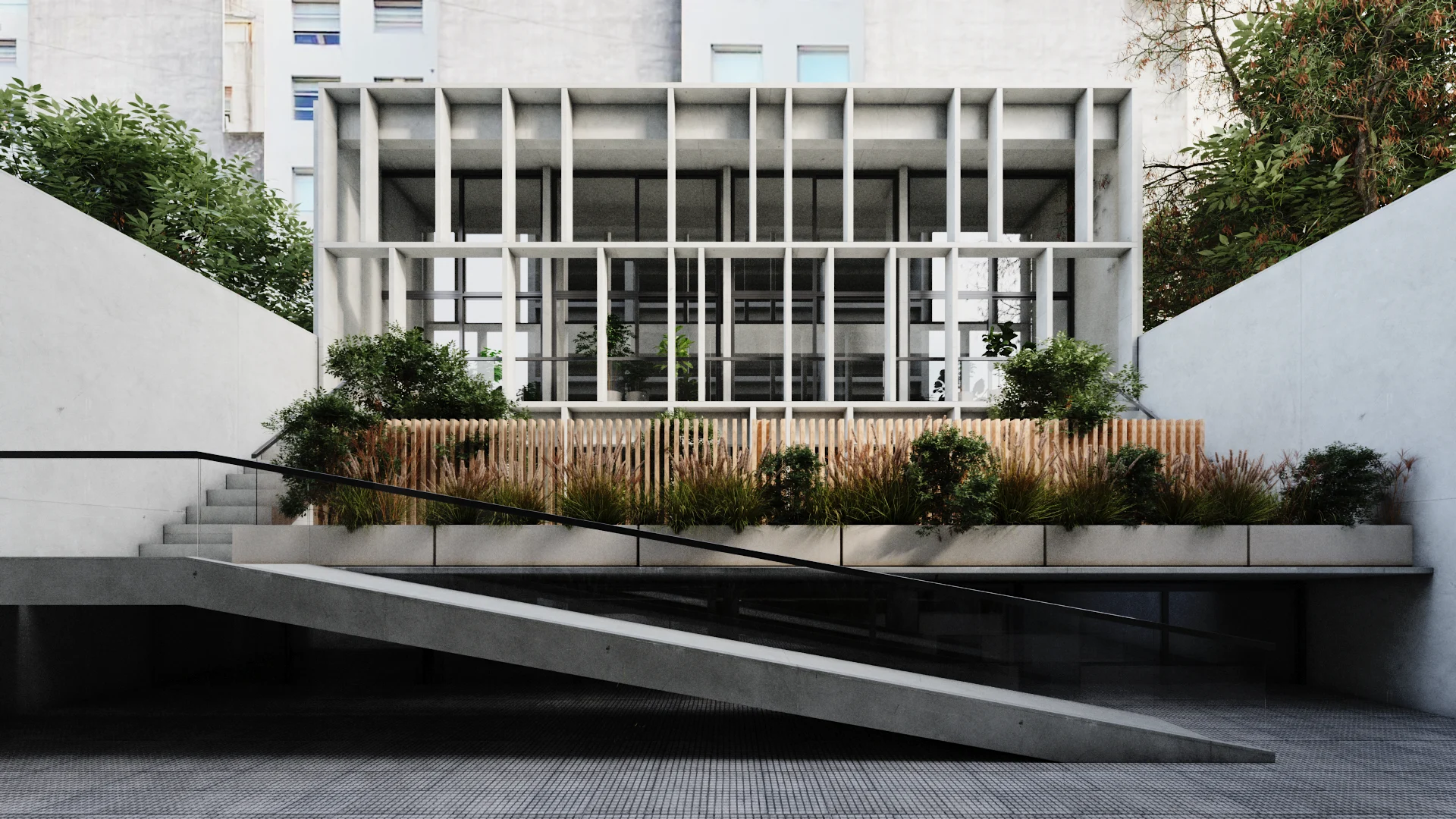 Maipu 232 — façade, 3D visualization