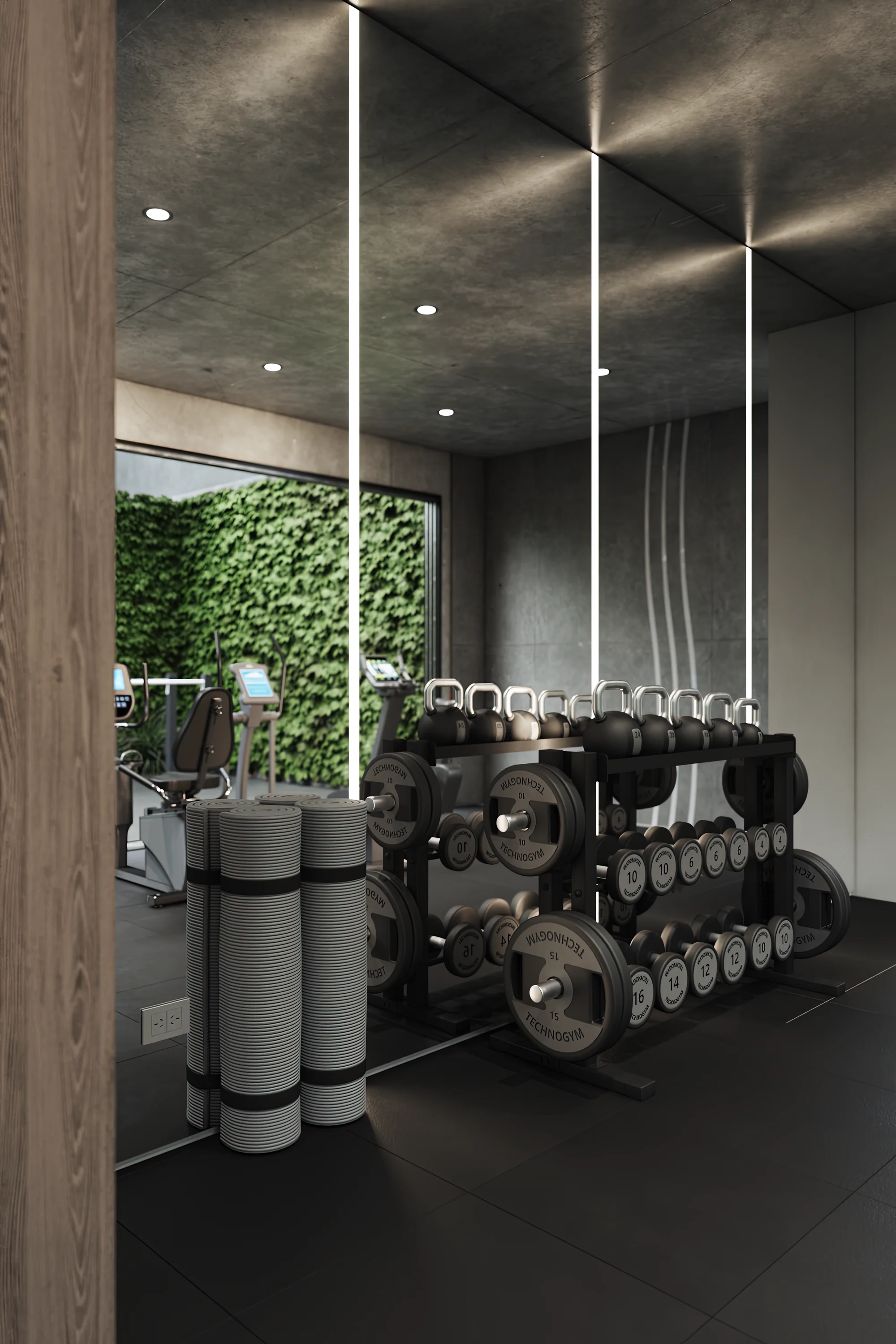 Arevalo 1480 — gym, 3D visualization