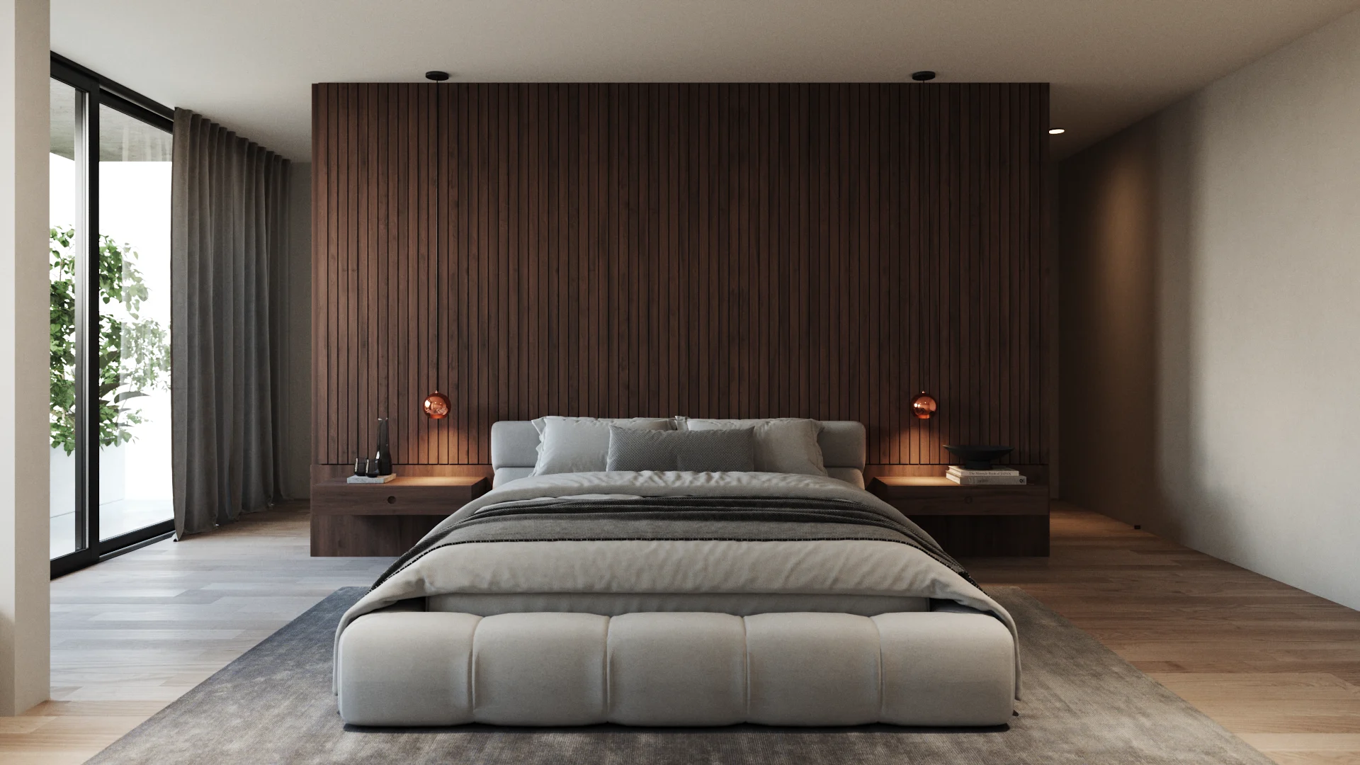 La Tour Alvear — bedroom, 3D visualization
