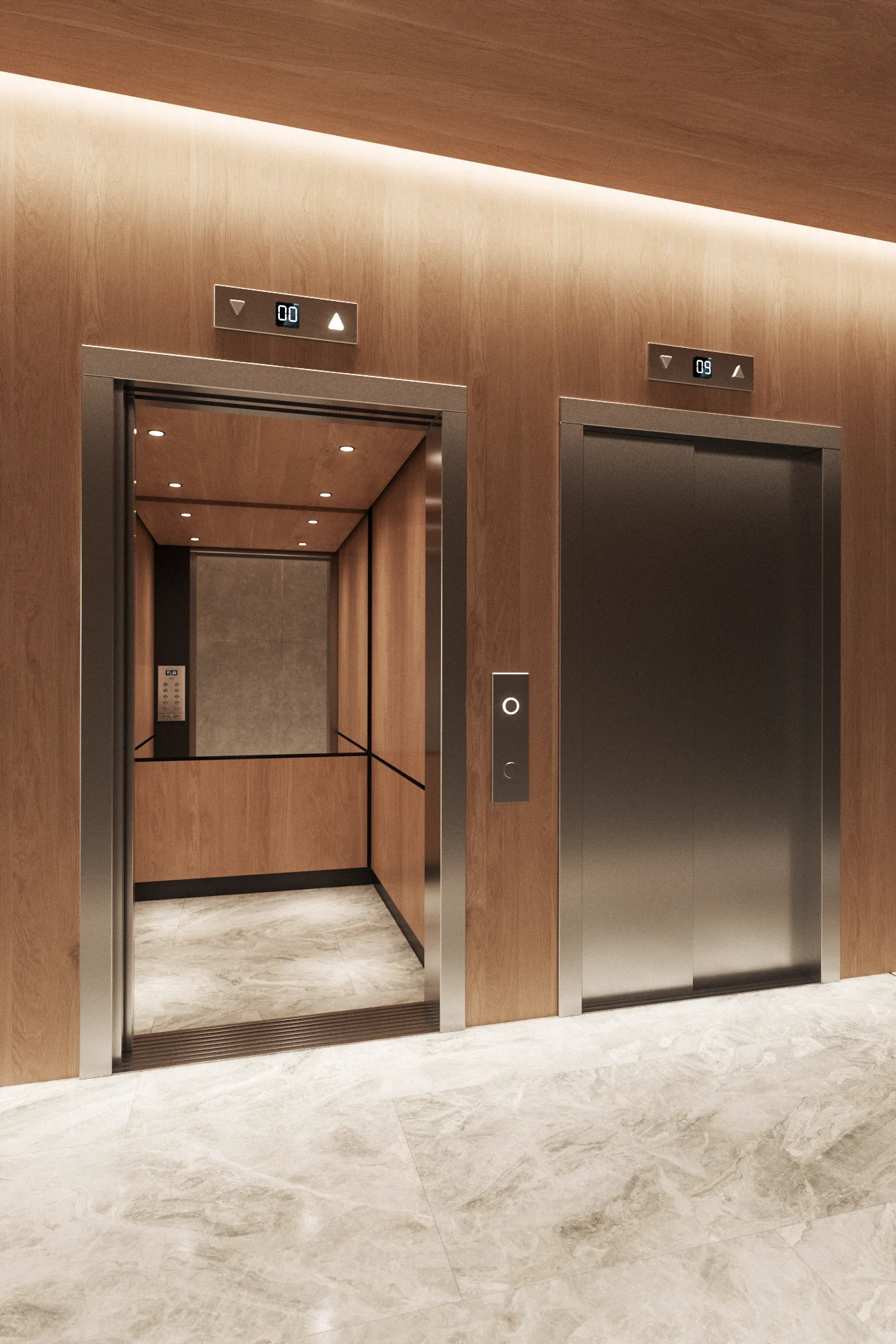 Mine Migueletes — lobby, 3D visualization