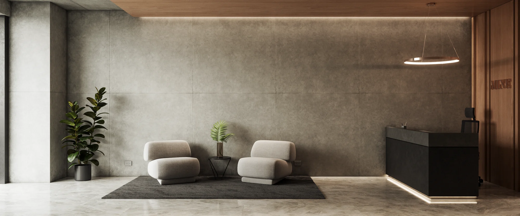 Mine Migueletes — lobby, 3D visualization